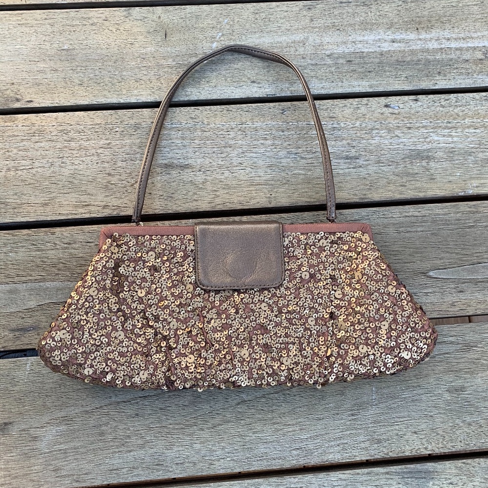 Santi Bronze Sequin Purse / Clutch